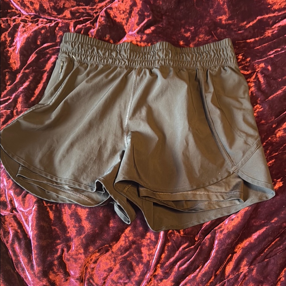 Avia Brown Athletic Shorts with Elastic Waistband